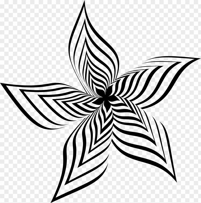 Abstract Flower Drawing Clip Art PNG