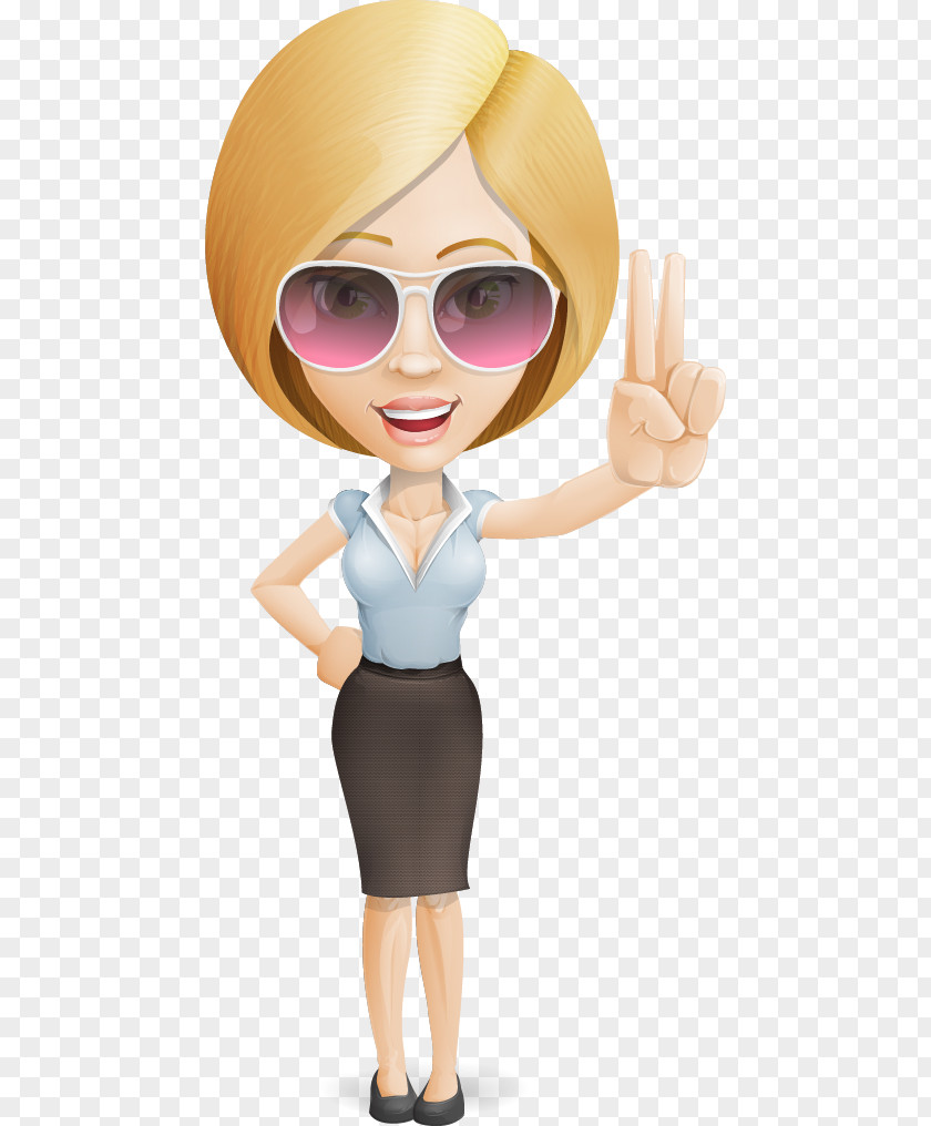 Business Woman Cartoon Businessperson PNG