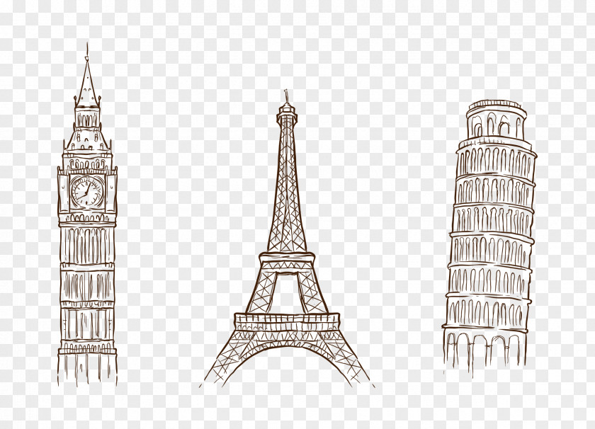 Euromillions Eiffel Tower Architecture Design Vector Graphics Image PNG