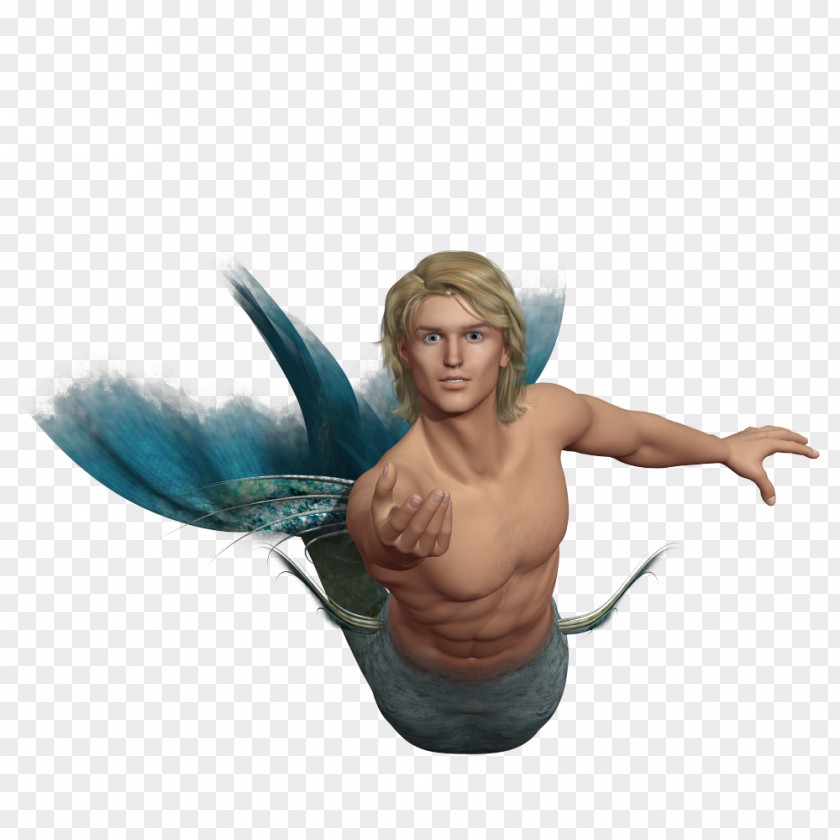 Merman Legendary Creature Figurine Muscle Supernatural PNG