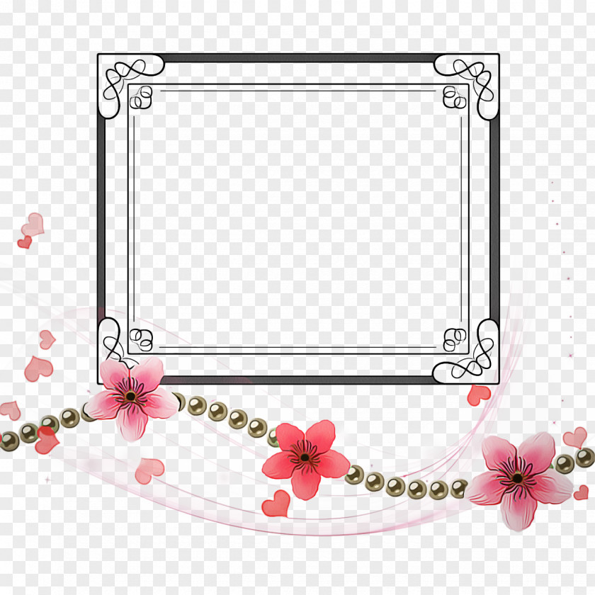 Pink Picture Frame Background PNG