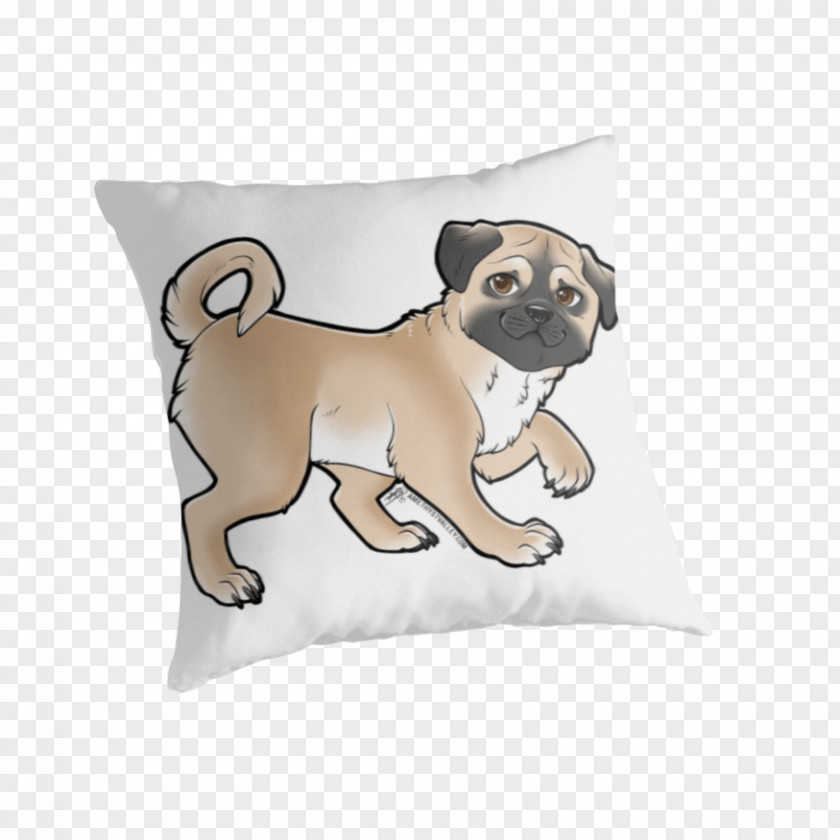 Pug Pillow Puppy Dog Breed Cushion PNG