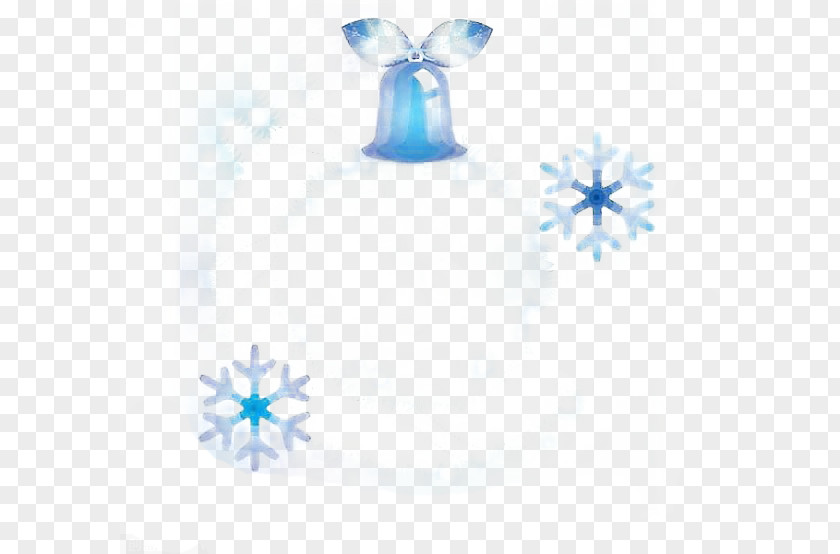 Snowflake Bells Picture Material Pattern PNG