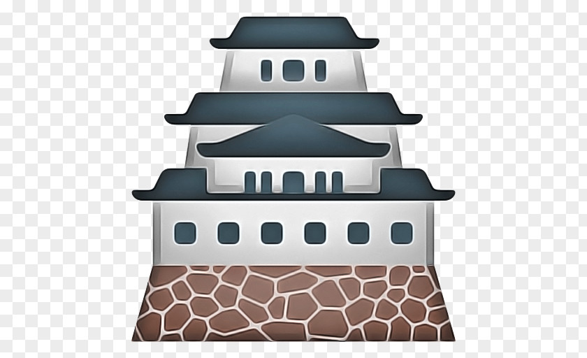 Architecture Pagoda Emoji Background PNG