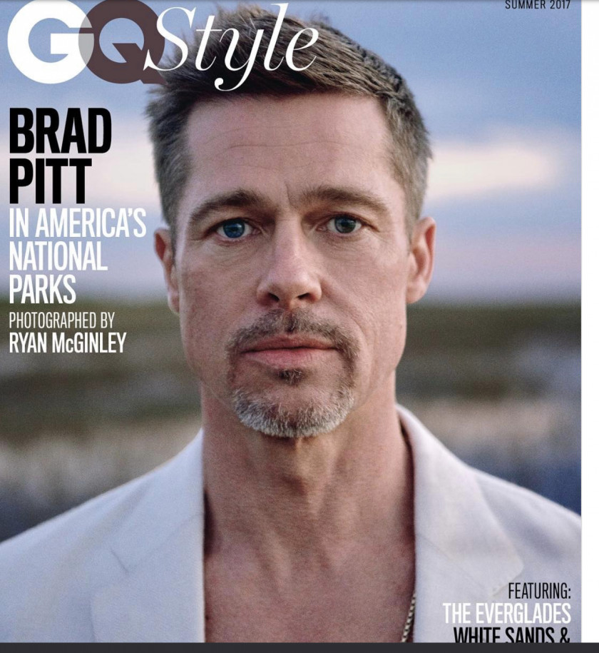 Brad Pitt Hollywood Allied Divorce GQ PNG