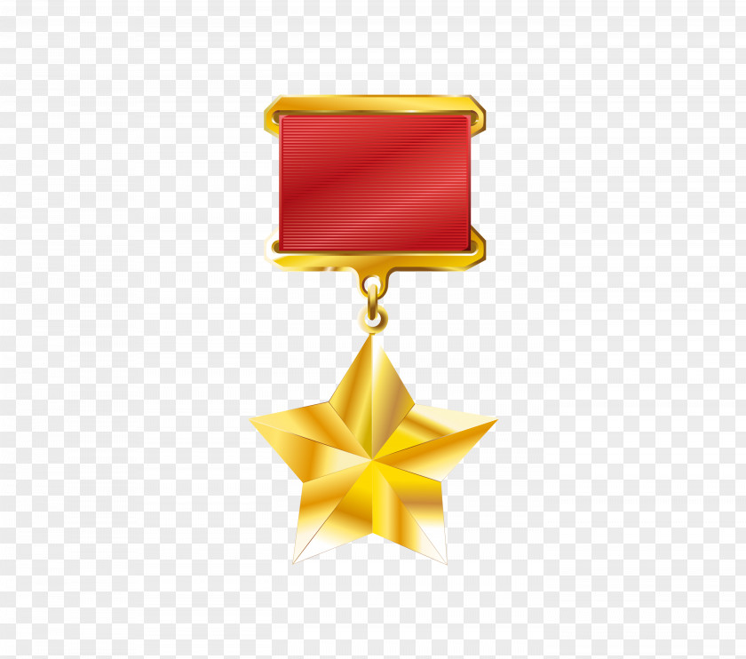Medal Golden Five-pointed Star Shape Order Of The Patriotic War Clip Art PNG
