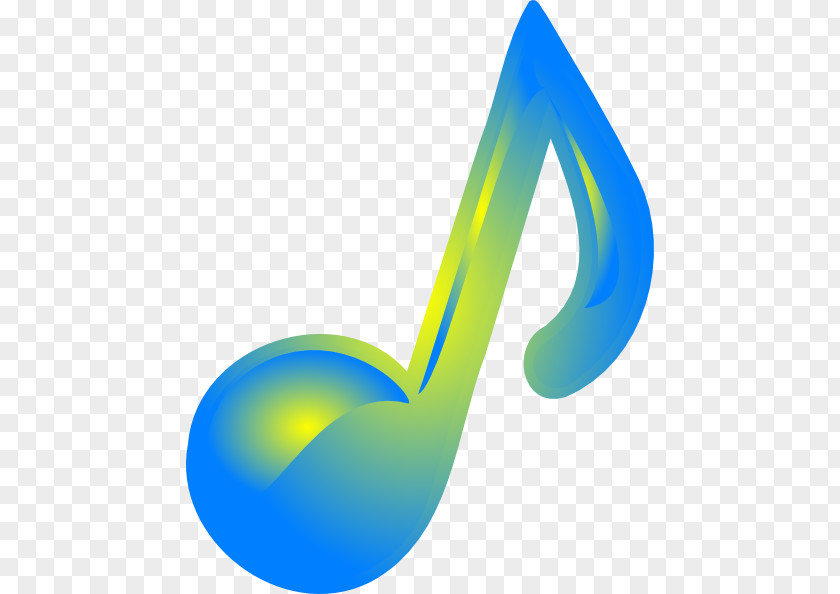 Musical Note Blue Clip Art PNG