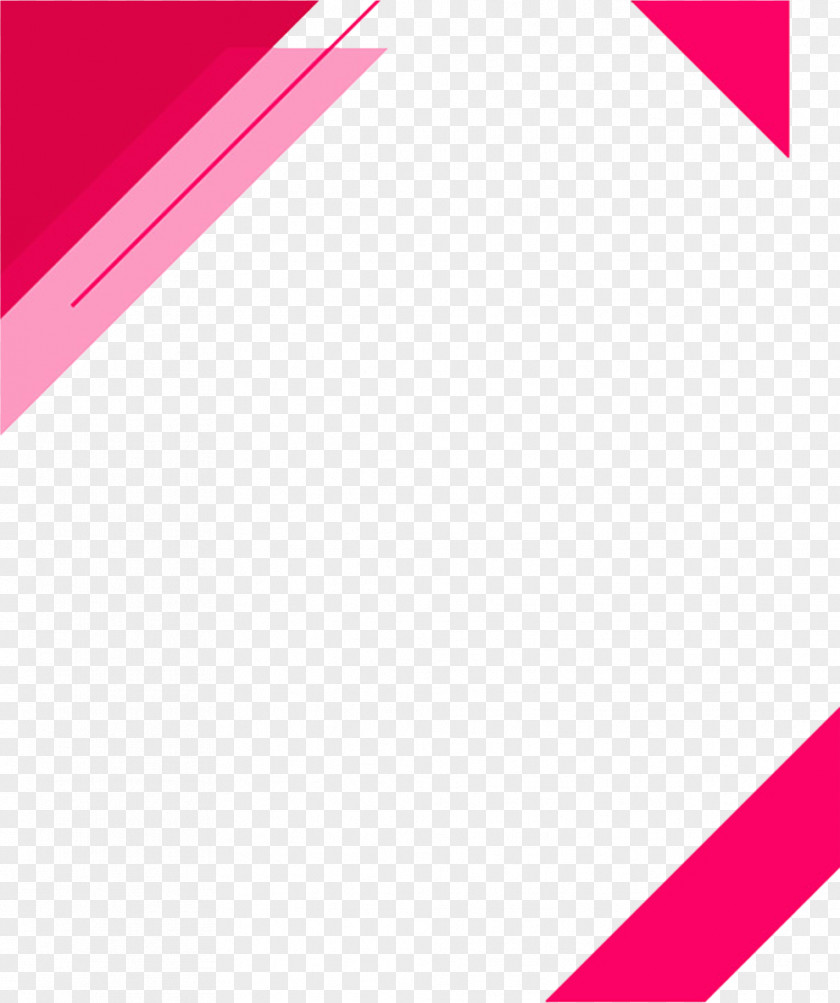 Triangle Border Pink Computer File PNG