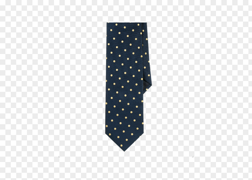 Yellow Dot Polka Necktie PNG