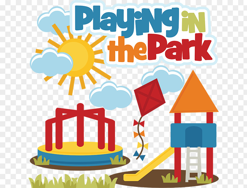 Children Playing Playground Amusement Park Clip Art PNG