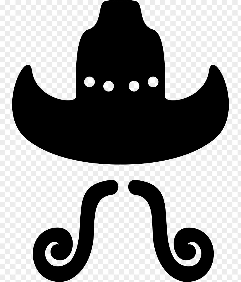 Hat Moustache Cowboy Clip Art PNG
