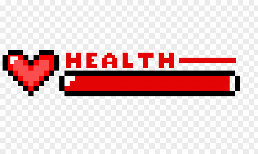 Health Bar Minecraft Pixel Art Video Game PNG