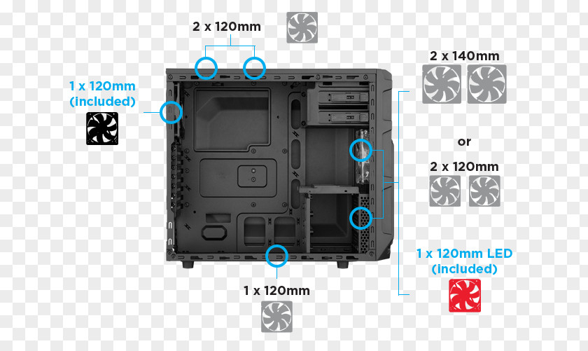 No Power Supply Corsair ComponentsMother Board Computer Cases & Housings Unit ATX CORSAIR Carbide Series SPEC-03 Mid Tower PNG