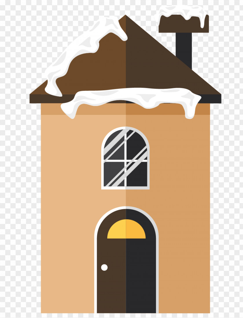 Vector City Building Roof Snow PNG