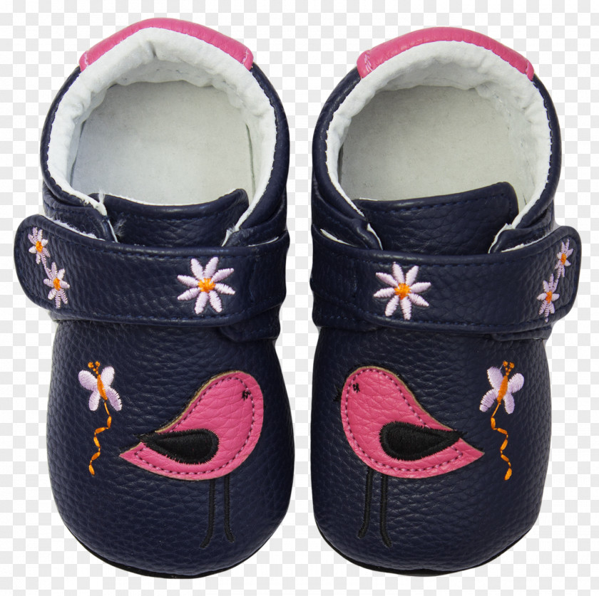 Child Shoe Slipper Blue Pink Leather PNG