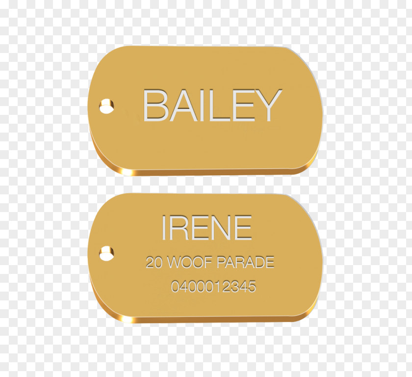 Military Dog Tag Brand Product Design Logo Font PNG