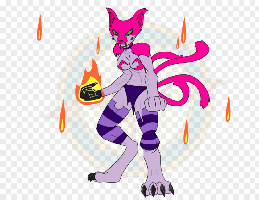 Raven Starfire Cat Demon Jinx PNG