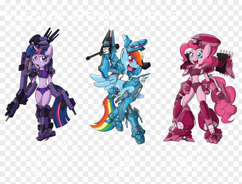 Robot Unicorn Attack Pinkie Pie Twilight Sparkle Rainbow Dash Pony MechWarrior Online PNG
