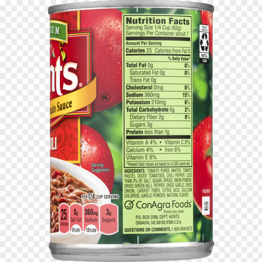 Tomato Paste Chili Con Carne Canned Hunt's Stew PNG