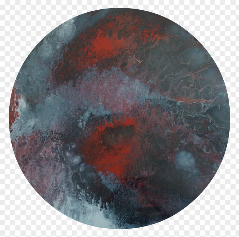 Circle Abstract Art Painting Canvas PNG