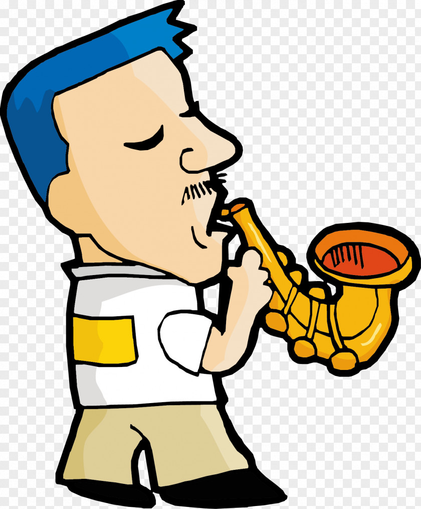 Singing Uncle Cartoon Clip Art PNG