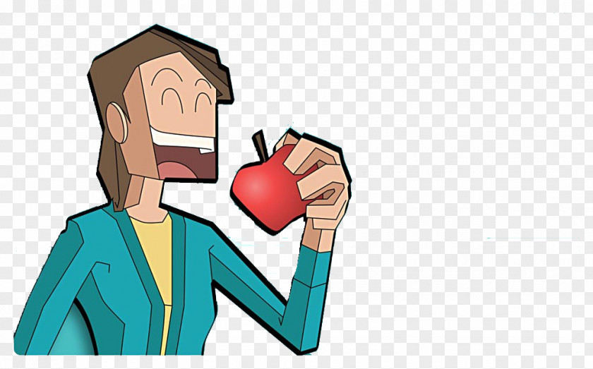 Eat An Apple And Laugh Laughter Happiness PNG