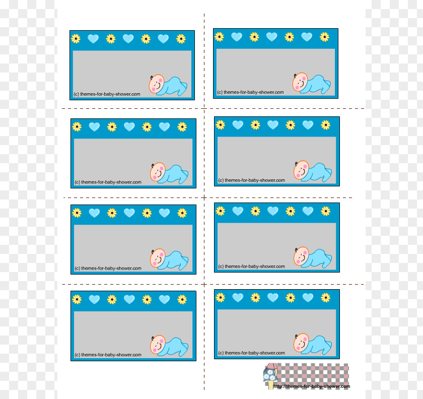 Free Baby Shower Borders Paper Label Infant Clip Art PNG