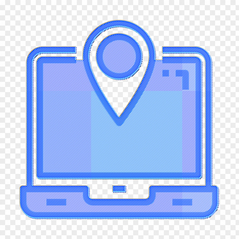 Maps And Location Icon Laptop Logistic PNG
