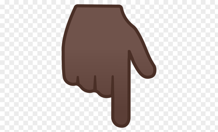 Emoji Thumb Human Skin Color Index Finger Dark PNG