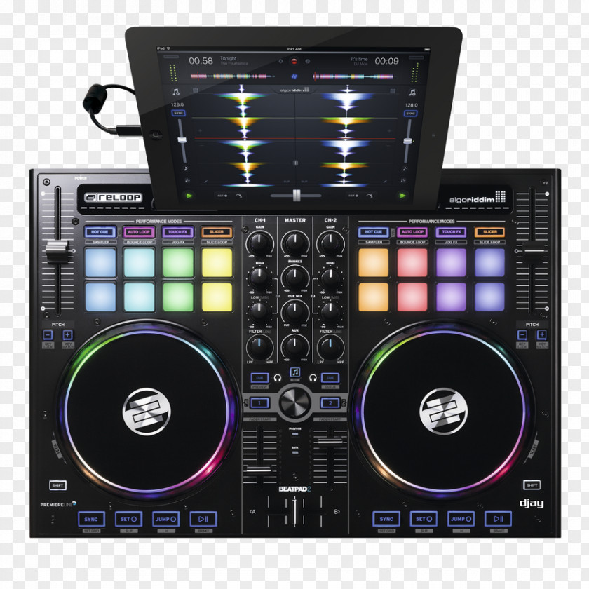 Headphones Djay DJ Controller Audio Mixers Disc Jockey Computer Software PNG