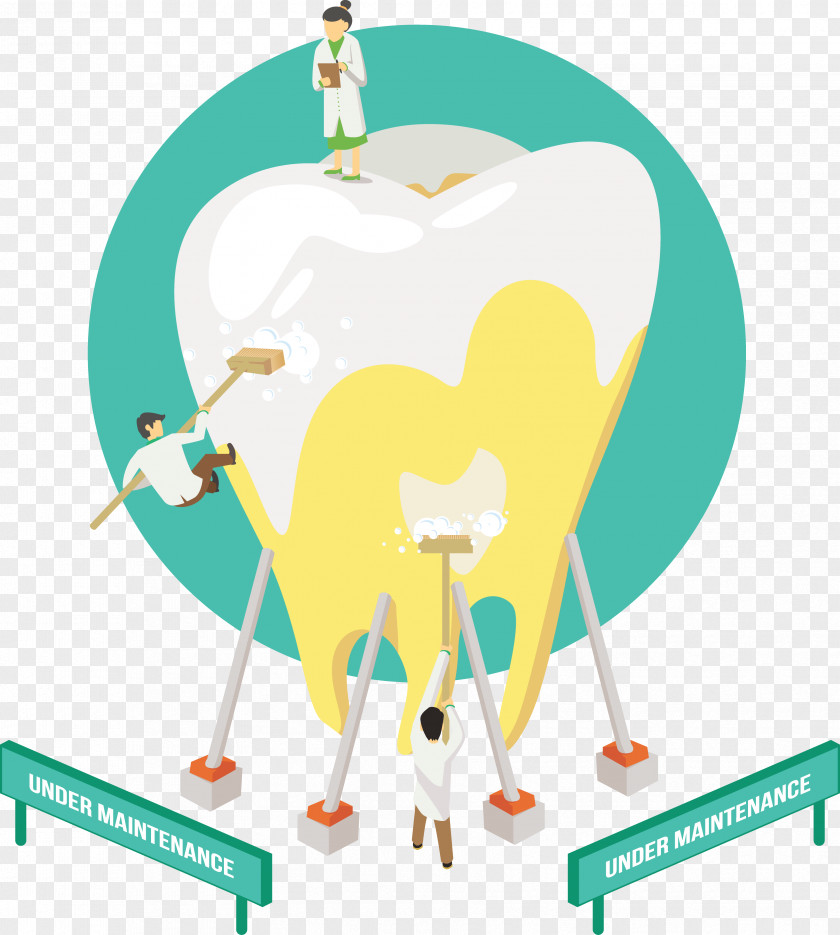 Maintenance Care Clean The Patient's Teeth Wisdom Tooth Dentistry Euclidean Vector Mouth PNG