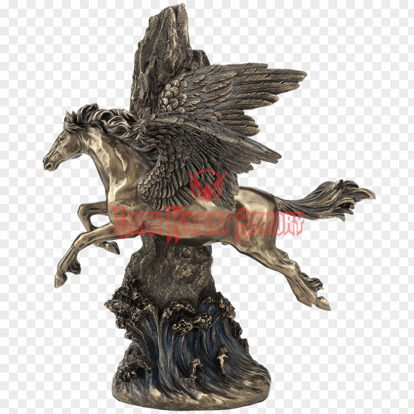Pegasus Statue Bronze Sculpture Figurine PNG