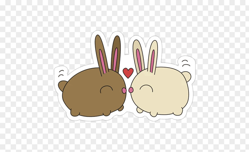 Easter Domestic Rabbit Bunny Sticker Telegram PNG