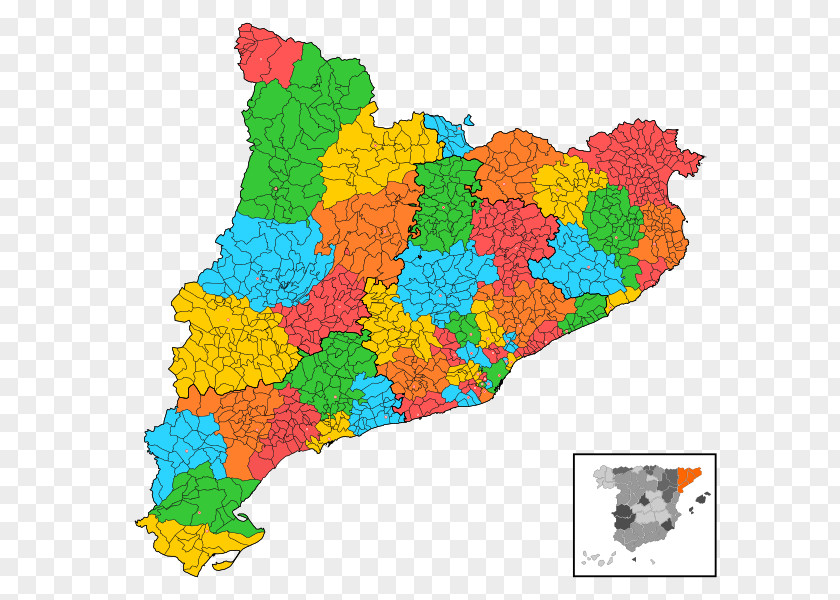 Partidos Province Of Barcelona Catalan Parliamentary Election Judicial Districts Spain Vector Graphics PNG