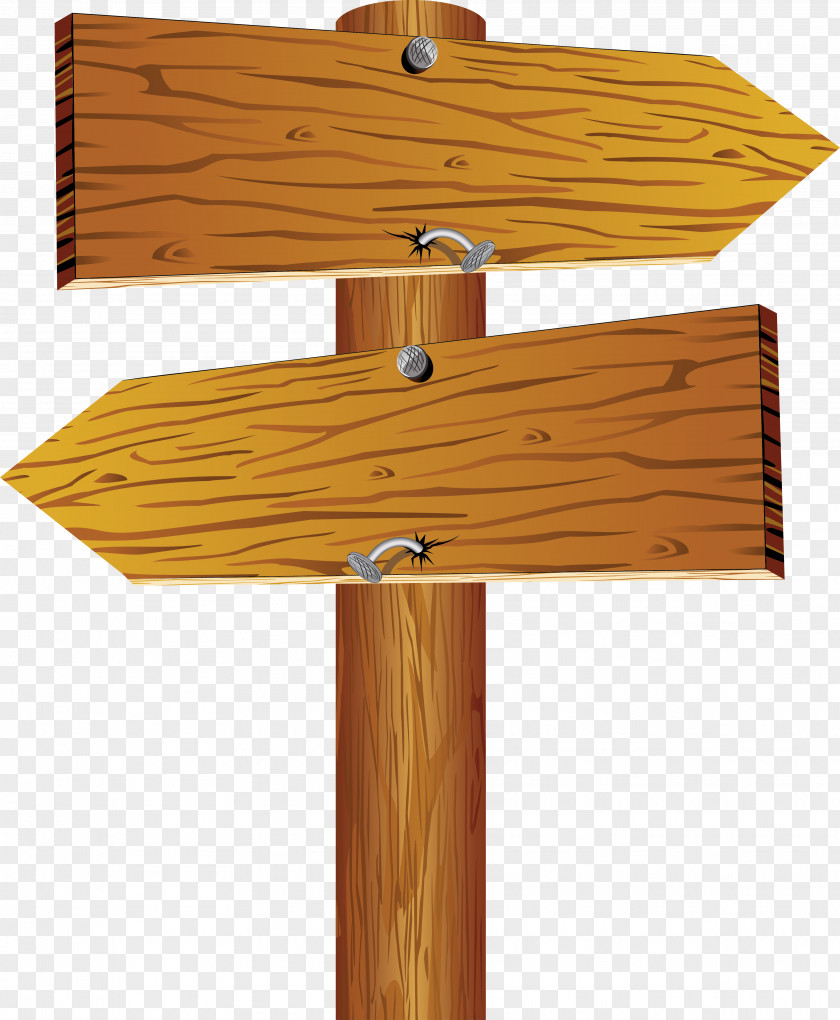 Retro Creative Road Brand Design Arrow Sign Wood Clip Art PNG