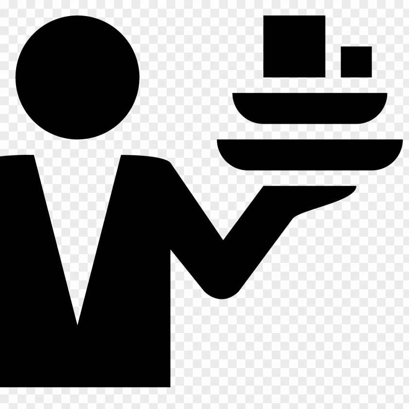 Waiter Restaurant Advertising Hamburger Button PNG