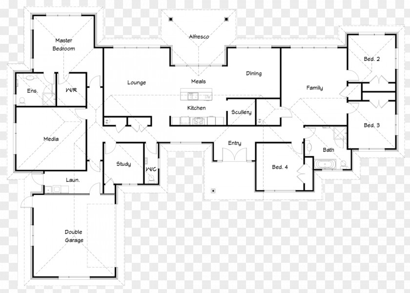 Design Floor Plan Furniture Line PNG