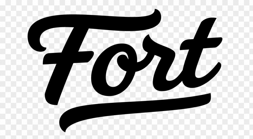 Fort Wayne Indiana Logo Script Typeface Brush Brand Font PNG