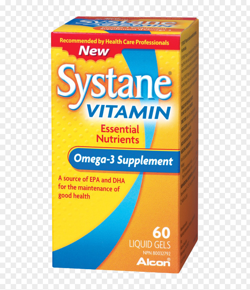 Health Dietary Supplement Nutrient Acid Gras Omega-3 Vitamin Systane PNG