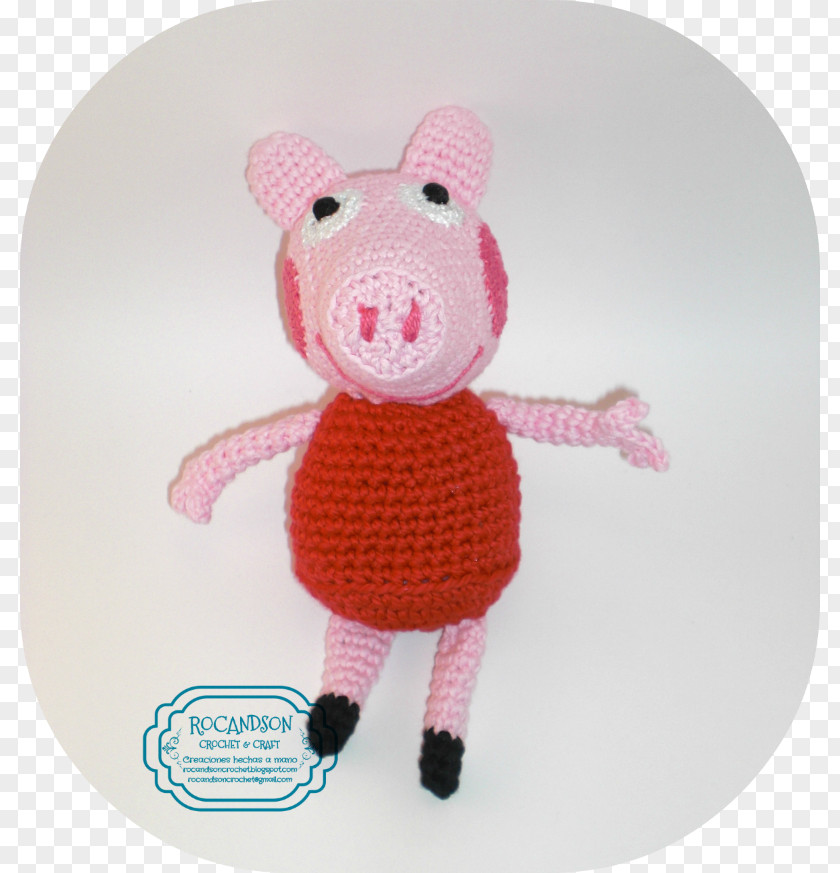 Pig Stuffed Animals & Cuddly Toys Wool Pink M Plush PNG