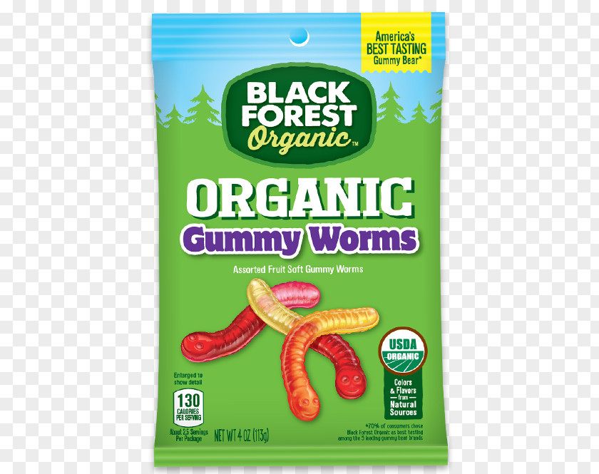 Gummy Worms Bear Gummi Candy Black Forest Juice PNG