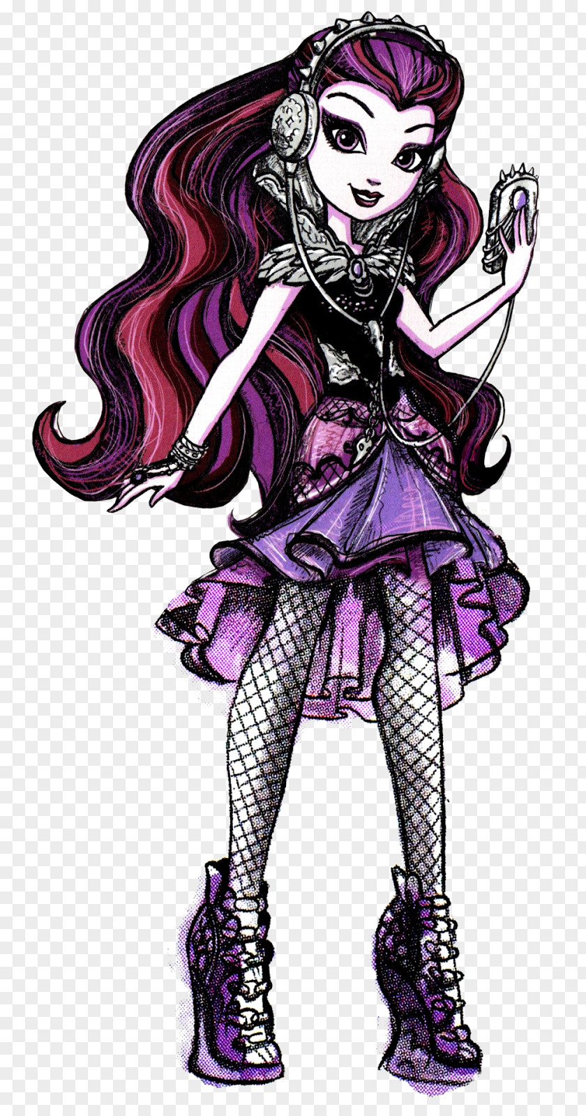 Queen Ever After High Legacy Day Raven Doll Apple White PNG