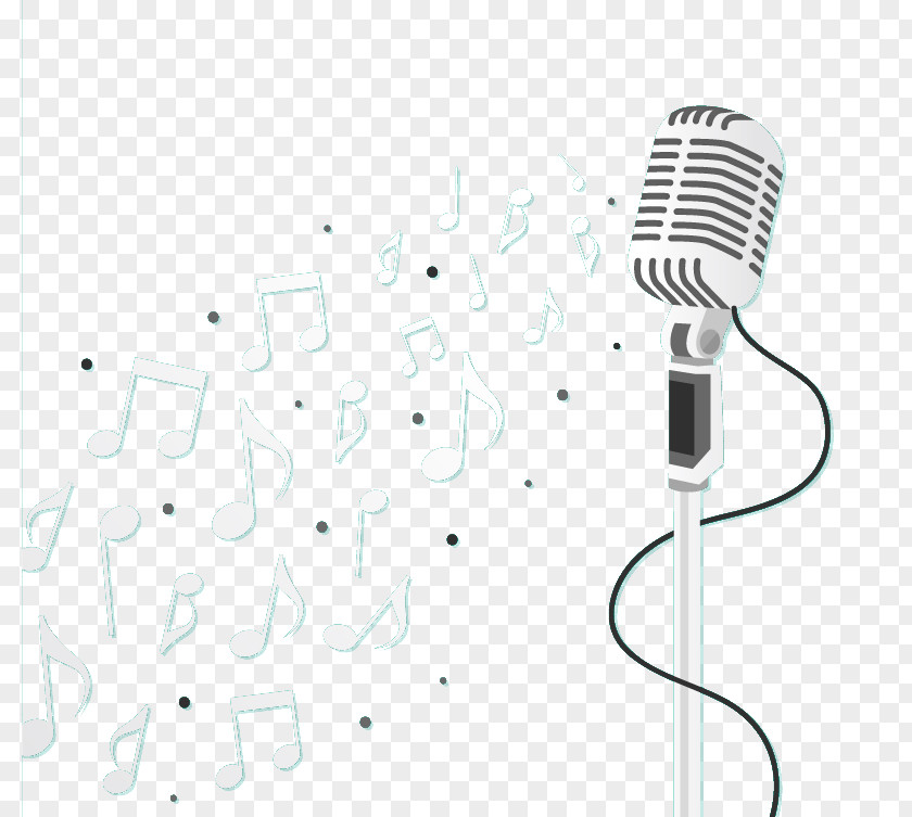 Microphone Music Icon PNG Icon, Vertical microphone and musical notes, condenser clipart PNG