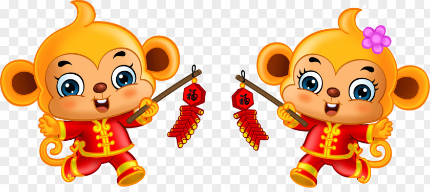 Chinese New Year Image Monkey Clip Art PNG