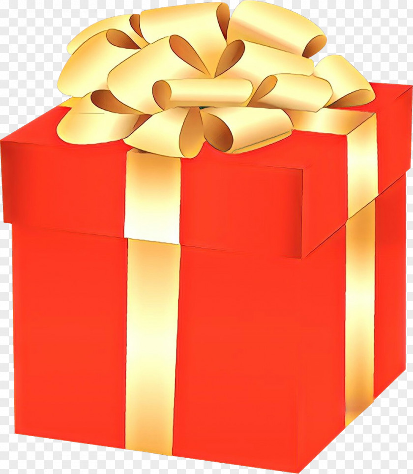 Gift Wrapping Ribbon Orange PNG