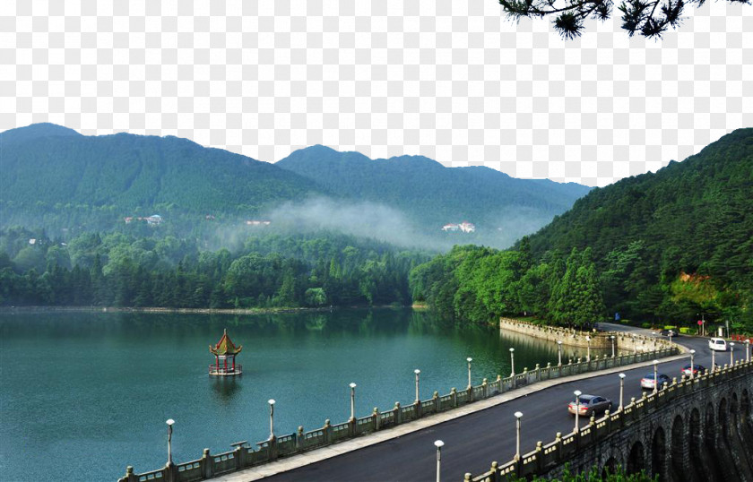 Lushan Lulin Lake Wind U4e09u53e0u6cc9 Mount Emei Jinding Lu PNG
