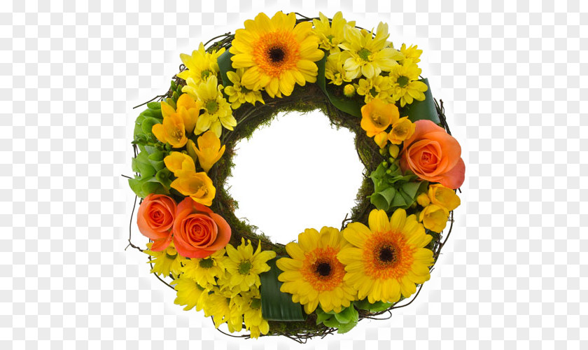 Flower Wreath Cut Flowers Floristry Floral Design PNG