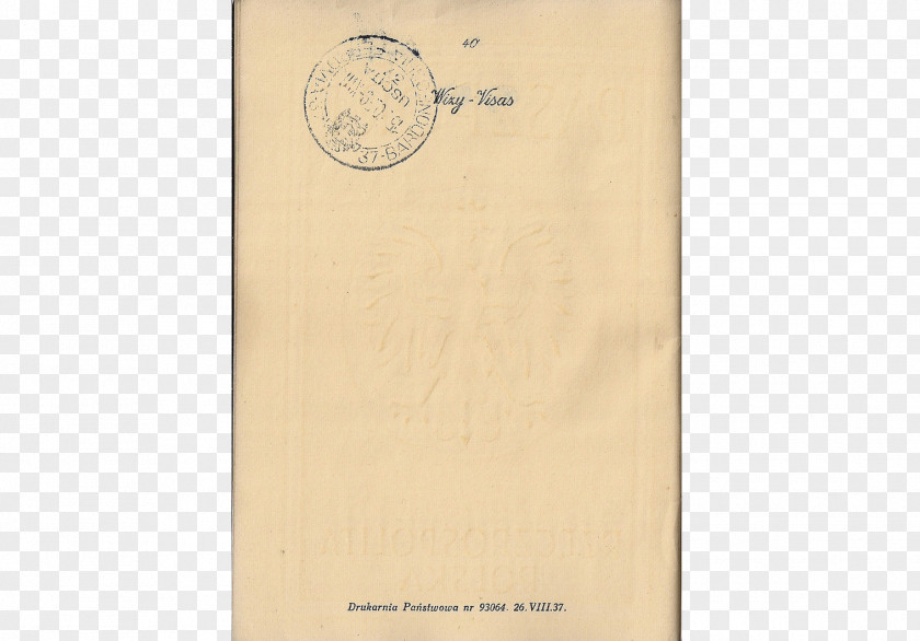 Formal Passport Paper Font PNG