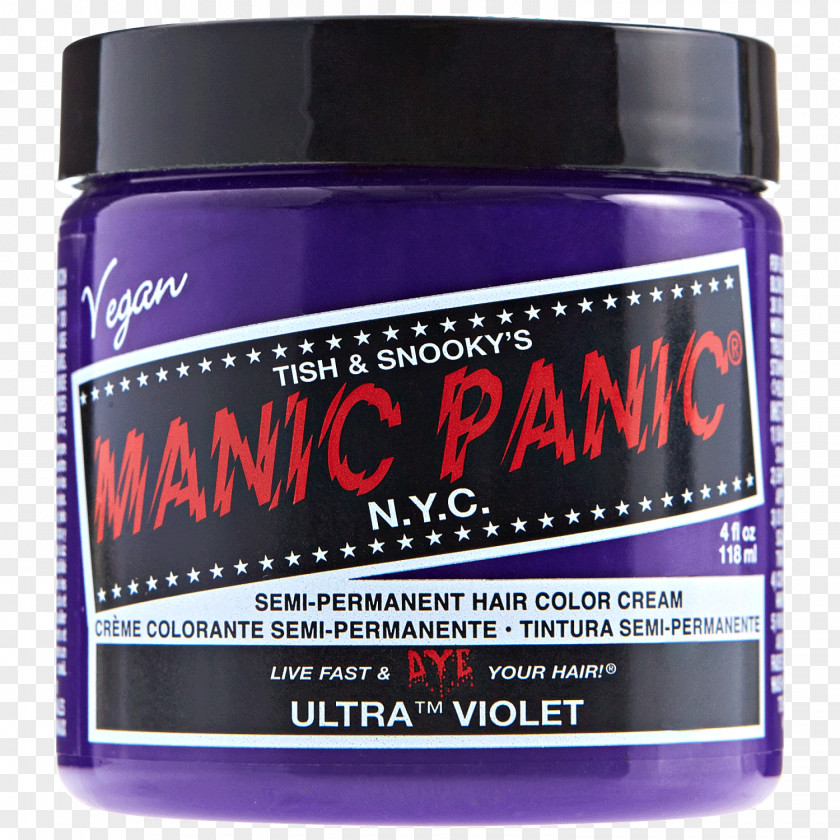 Korean Semi Permanent Makeup Hair Coloring Manic Panic Care Cosmetics PNG