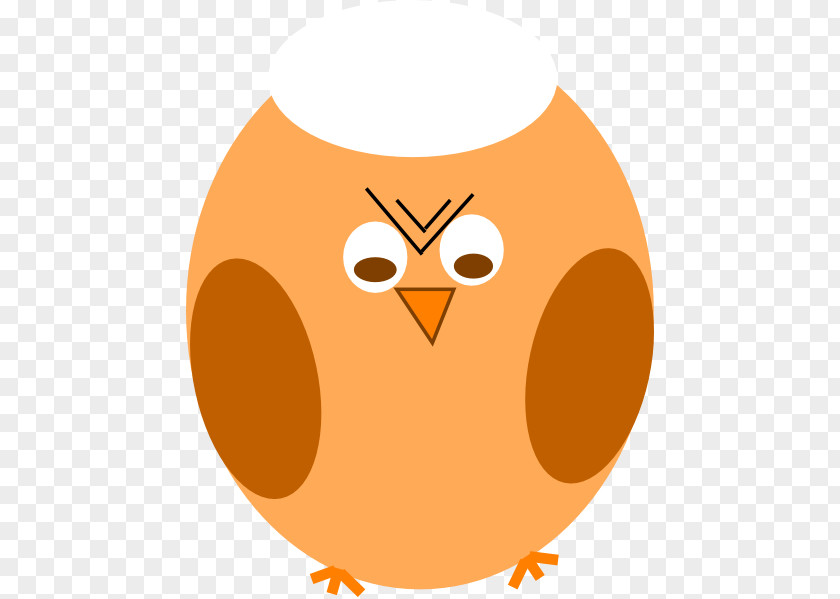 Orange Brown Owl Clip Art Openclipart Image PNG